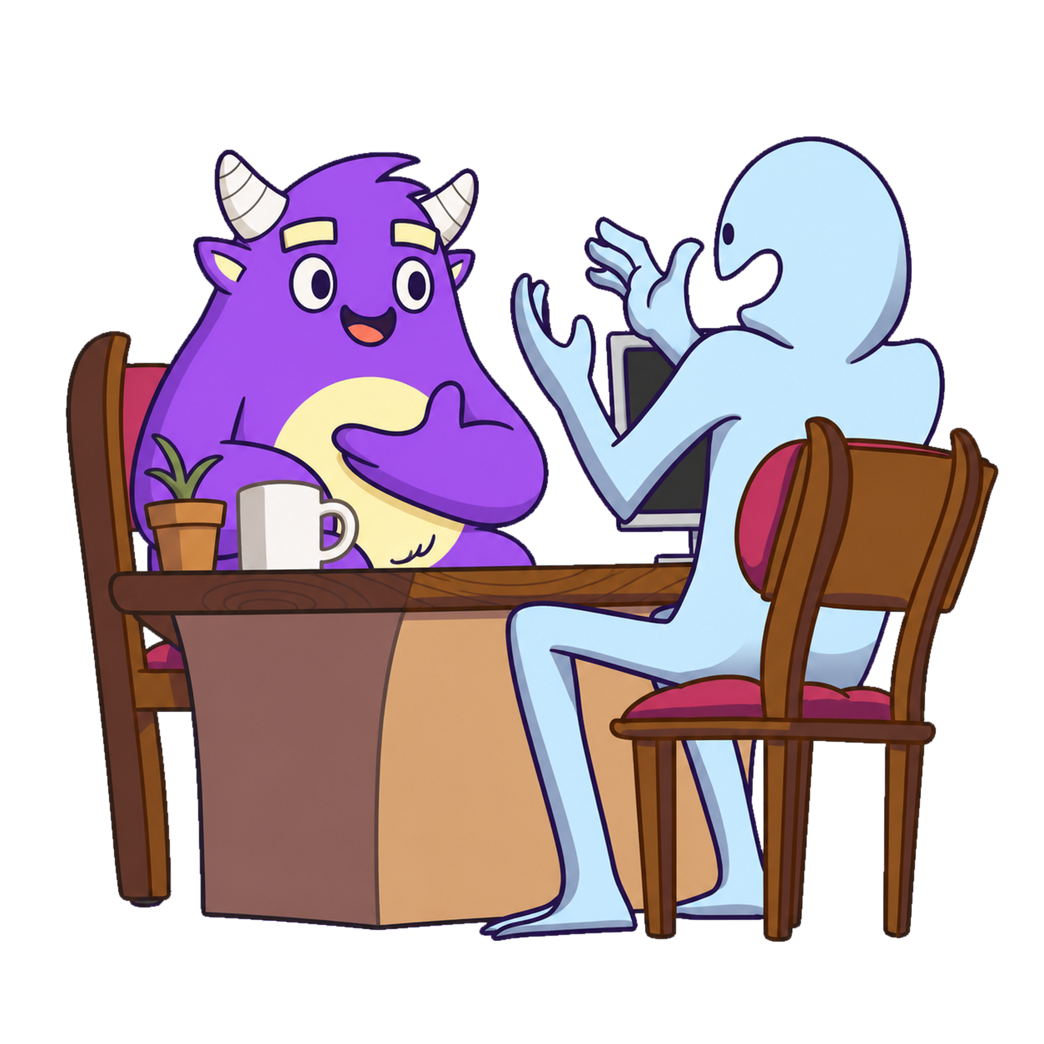 WebMonster conversa con un cliente